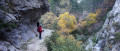 Gorges de Trévans par le château Gorges de Trévans par le château
