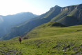 Ascension du Mont Mounier depuis le pont d'Aygue Blanche Ascension du Mont Mounier depuis le pont d'Aygue Blanche