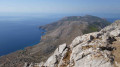 Du sommet du mont Eros vue sur la cote Ouest de l’île.