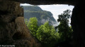 La Grotte à Carret depuis le parking de la Doriaz La Grotte à Carret depuis le parking de la Doriaz