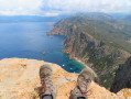Capo Rosso par la nouvelle variante aménagée avec retour par le littoral Capo Rosso par la nouvelle variante aménagée avec retour par le littoral