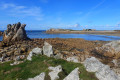 D'Est en Ouest, estuaire, îlots et roches escarpées à Plougrescant D'Est en Ouest, estuaire, îlots et roches escarpées à Plougrescant