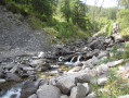La Clarée par ses rives et la cascade Débaret La Clarée par ses rives et la cascade Débaret