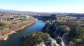 Vue sur la fin des Gorges de l'Ardèche Vue sur la fin des Gorges de l'Ardèche