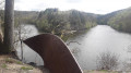 Vue sur le confluent. Vue sur le confluent.